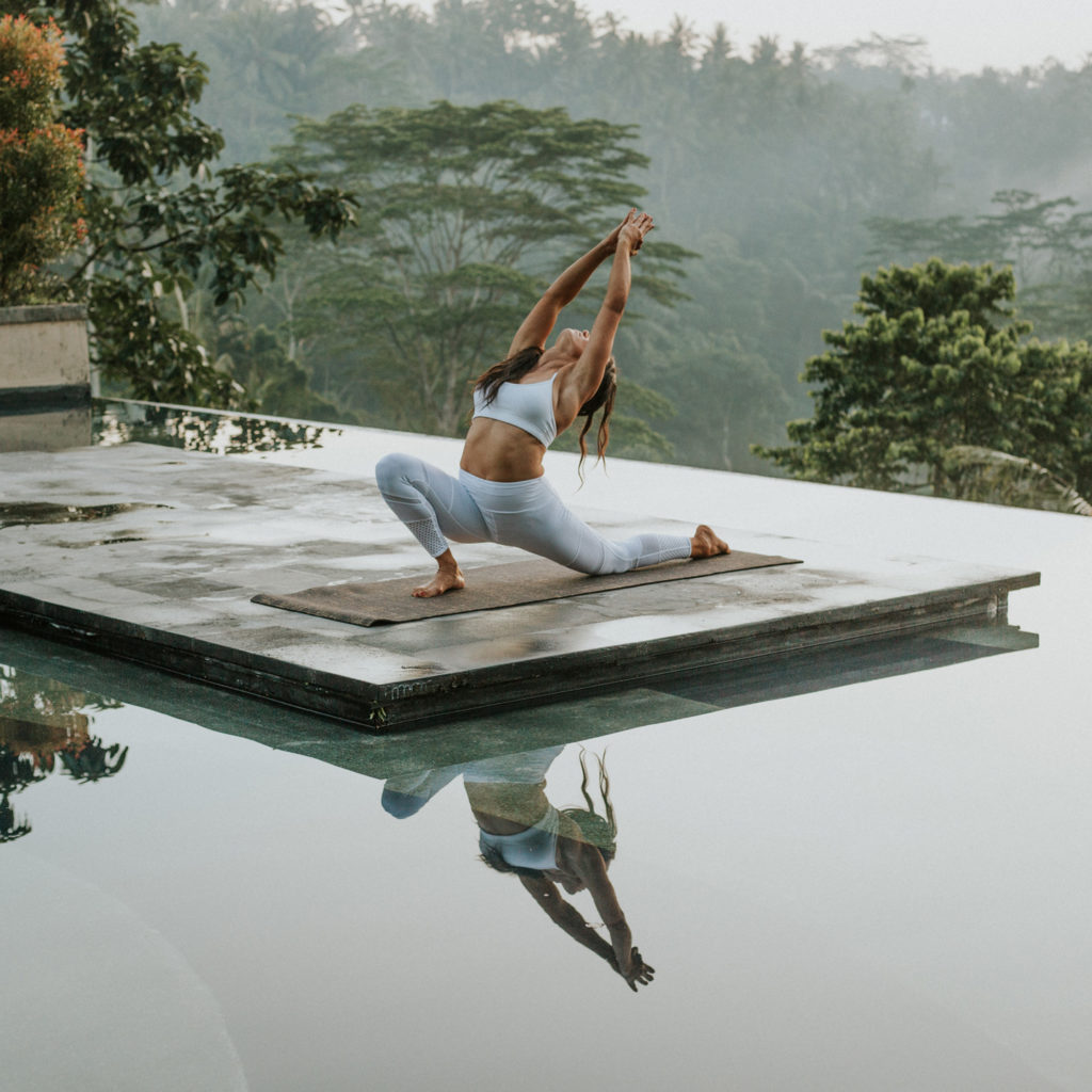 yoga photo shoot resort ubud