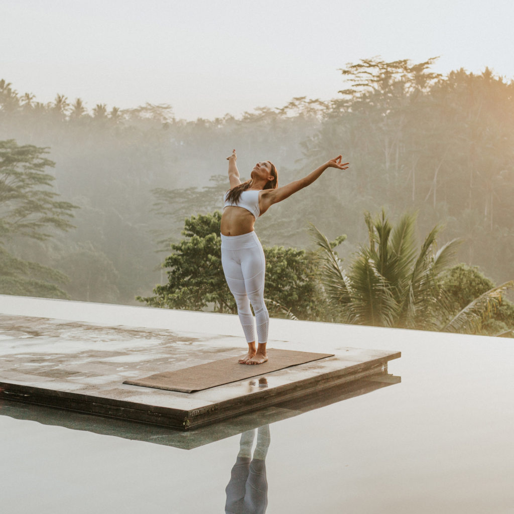 yoga photo shoot resort ubud